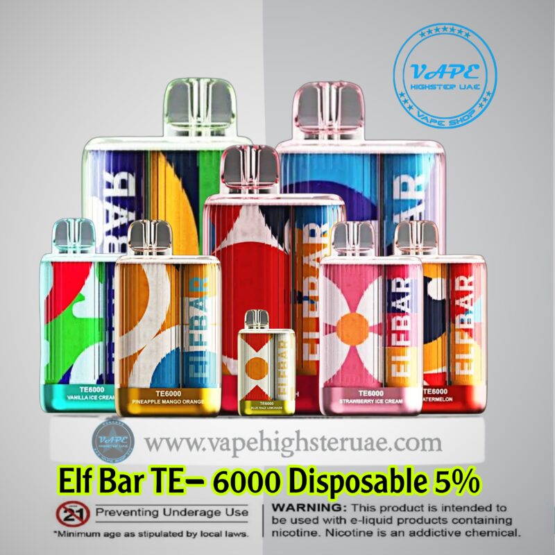 Elfbar TE6000 Puffs Disposable In Dubai UAE