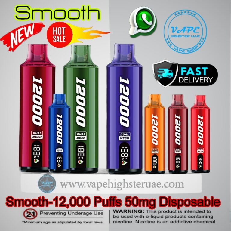 Smooth Whale 12000 Puffs Disposable Vape In UAE