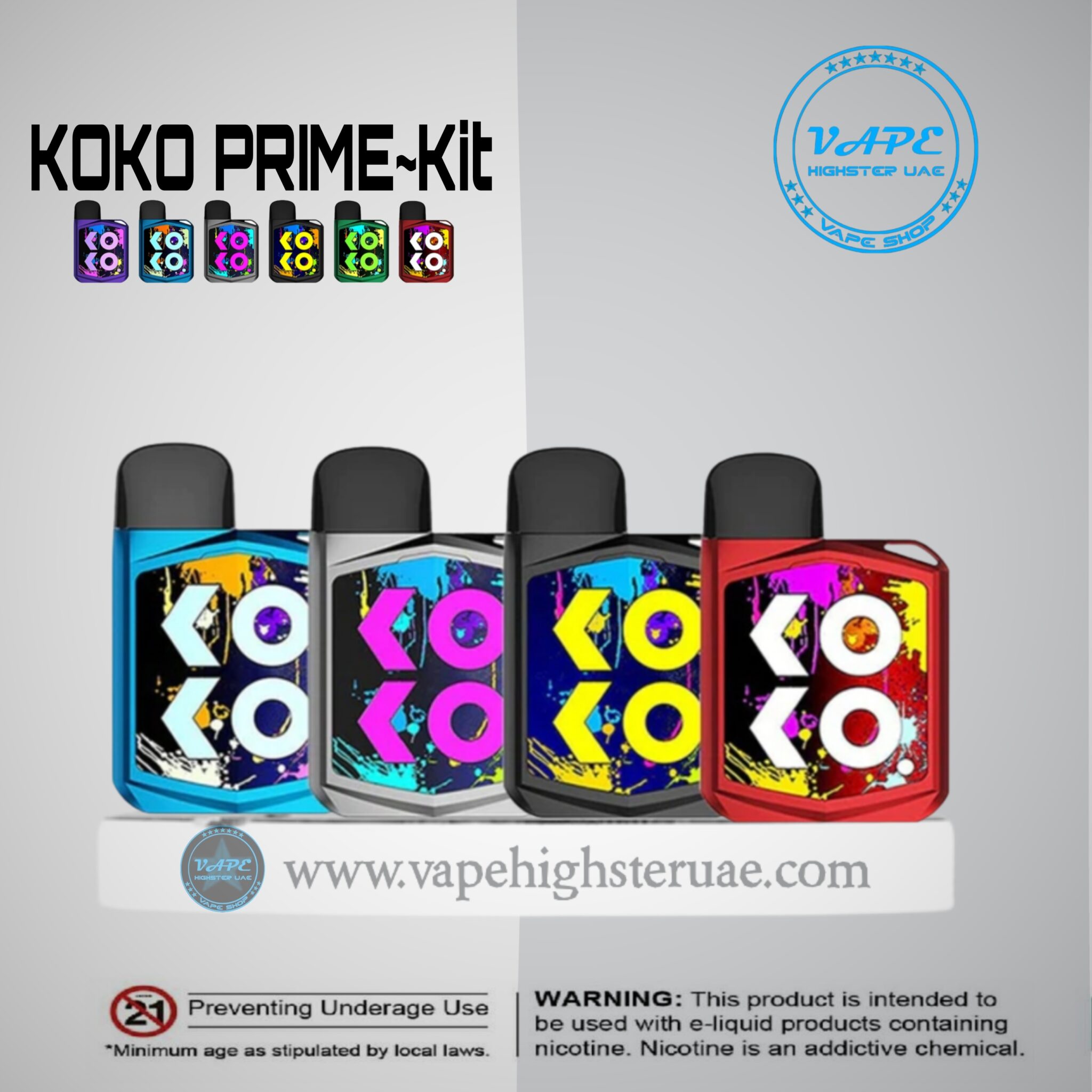 KOKO Prime Coils System Kit By Uwell Caliburn Vape Highster Uae