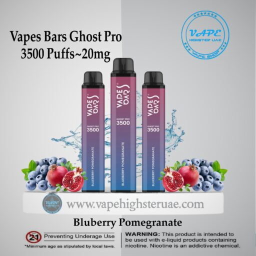 Vapes Bars Ghost Pro 3500 Puff Bluberry pomerganat