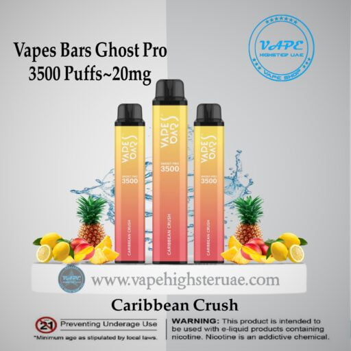Vapes Bars Ghost Pro 3500 Puff Caribbean mint