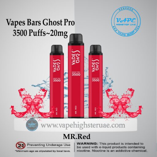 Vapes Bars Ghost Pro 3500 Puff Mr. Red