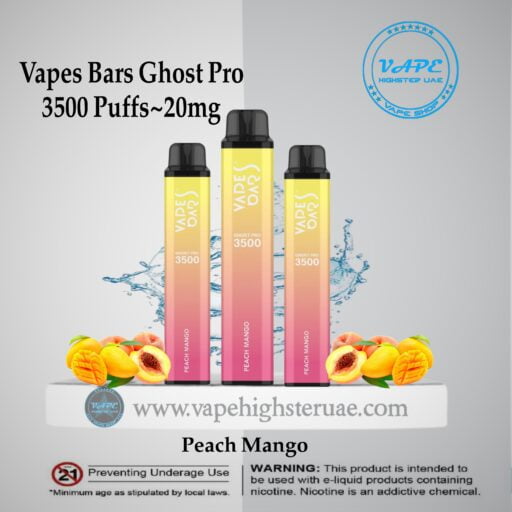 Vapes Bars Ghost Pro 3500 Puff Peach Mango