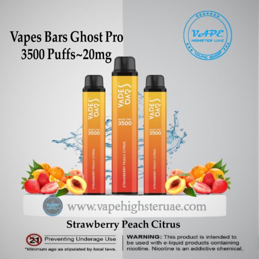 Vapes Bars Ghost Pro 3500 Puff Strawberry Berry ci