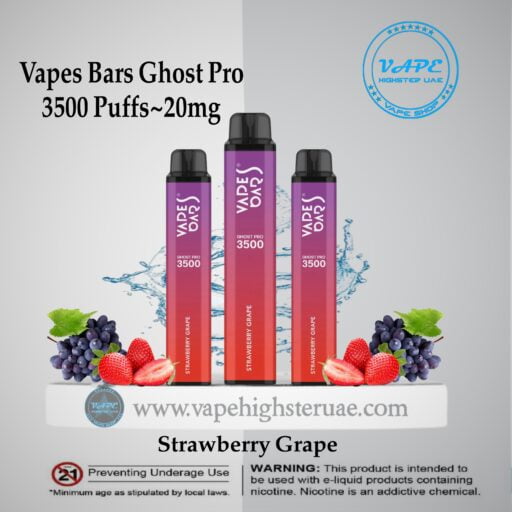 Vapes Bars Ghost Pro 3500 Puff Strawberry Grape
