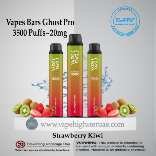 Vapes Bars Ghost Pro 3500 Puff Strawberry kiwi