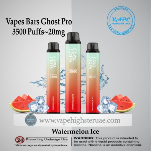 Vapes Bars Ghost Pro 3500 Puff Watermelon Ice