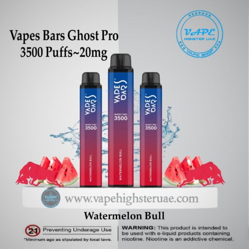 Vapes Bars Ghost Pro 3500 Puff Watermelon bull