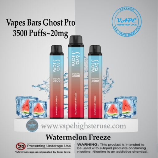Vapes Bars Ghost Pro 3500 Puff Watermelon freeze