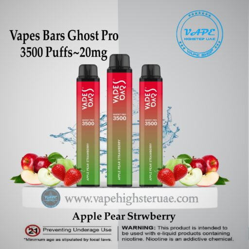 Vapes Bars Ghost Pro 3500 Puff apple Pear Strawber