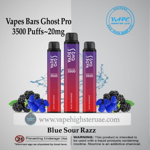 Vapes Bars Ghost Pro 3500 Puff blue sour razz