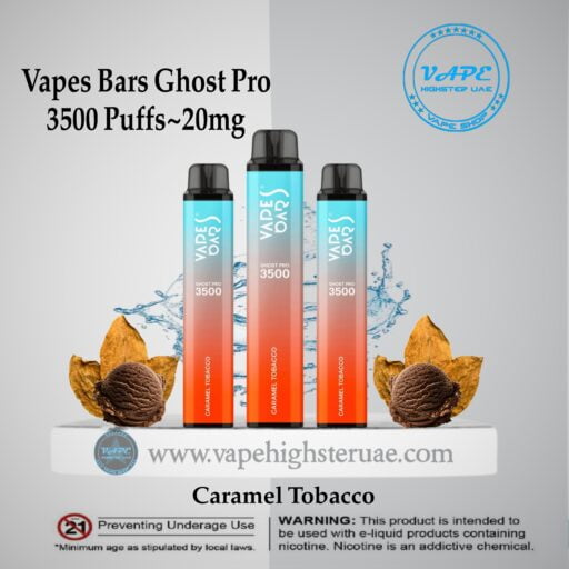 Vapes Bars Ghost Pro 3500 Puff caramel tobacco