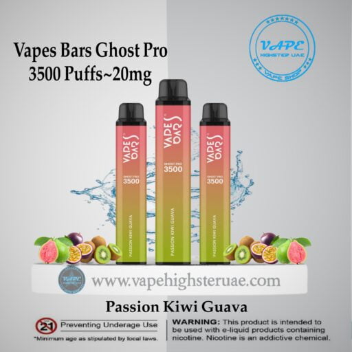 Vapes Bars Ghost Pro 3500 Puff passion Kiwi Guava