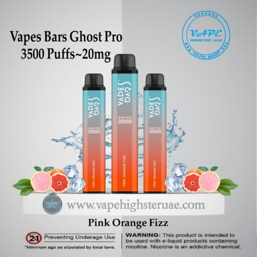 Vapes Bars Ghost Pro 3500 Puff pink Orange Fizz