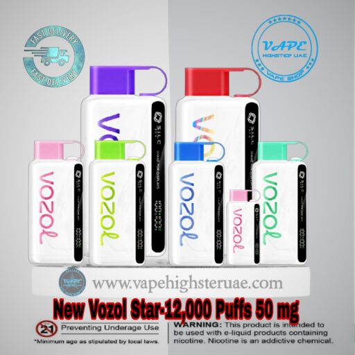 Best VOZOL STAR 12000 Puffs 50mg Disposable Vape In UAE