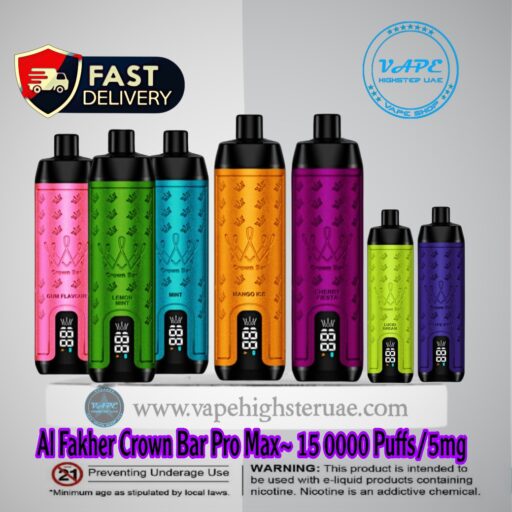 Al Fakher Crown Bar Pro Max 15000 Puffs Vape In UAE