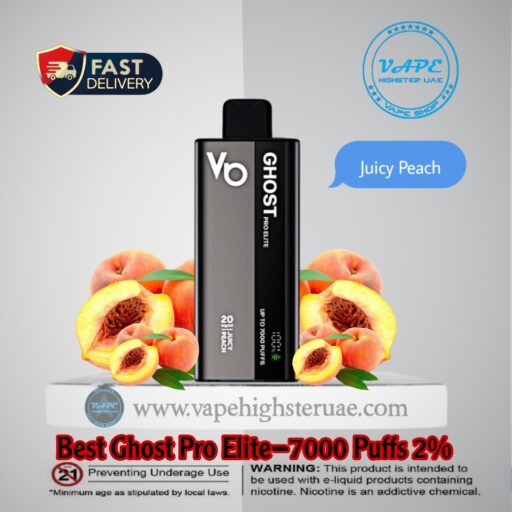 Best Ghost Pro Elite 7000 Puffs 2% juicy Peach