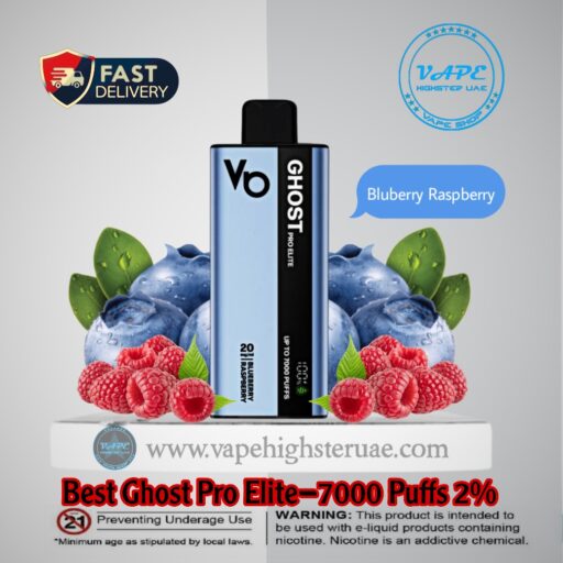 Best Ghost Pro Elite 7000 Puffs 2%Bluberry Raspber