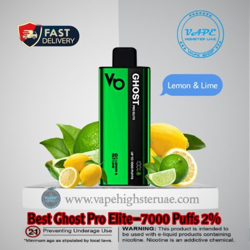 Best Ghost Pro Elite 7000 Puffs 2% Lemon & Lime