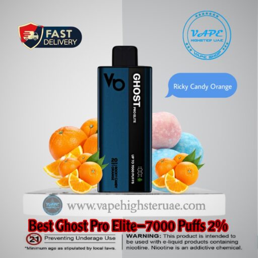 Best Ghost Pro Elite 7000 Puffs 2% Rocky Candy Oran