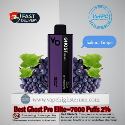 Best Ghost Pro Elite 7000 Puffs 2% Sakura Grape