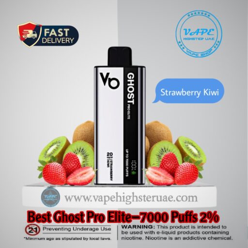 Best Ghost Pro Elite 7000 Puffs 2% Strawberry Kiwi