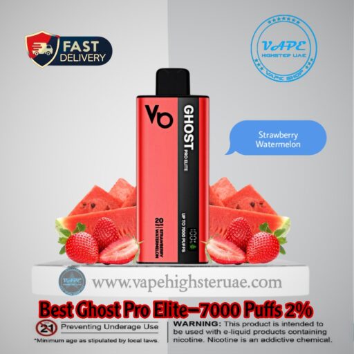 Best Ghost Pro Elite 7000 Puffs 2% Strawberry Water
