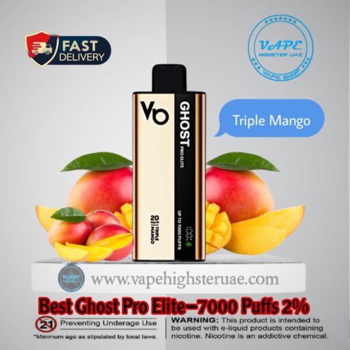 Best Ghost Pro Elite 7000 Puffs 2% Tripel Mango