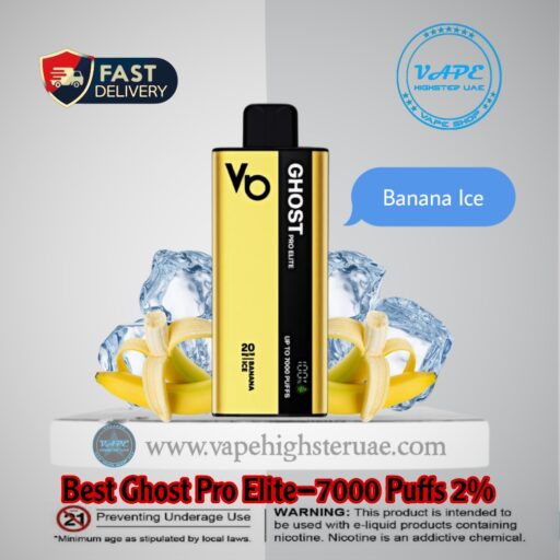 Ghost Pro Elite 7000 Puffs banana ice