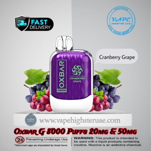 Oxbar G 8000 Puffs cranberry Grape