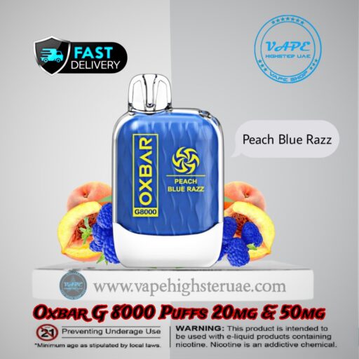 Oxbar G 8000 Puffs peach Blue Razz
