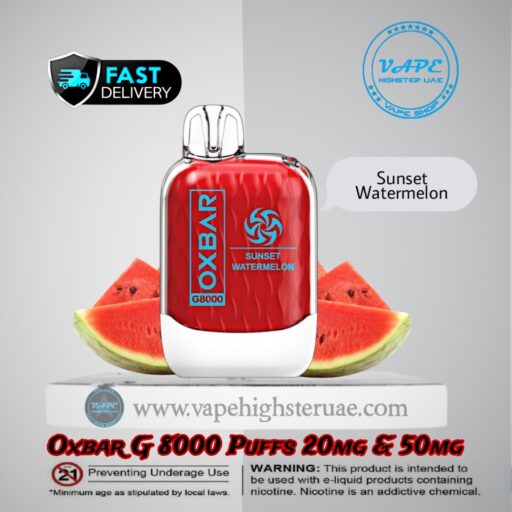 Oxbar G 8000 Puffs sunset Watermelon