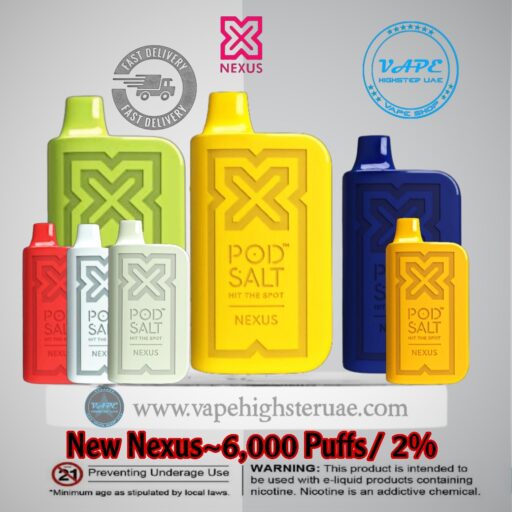 Pod Salt Nexus 6000 Puffs 20mg Disposable Vape In UAE