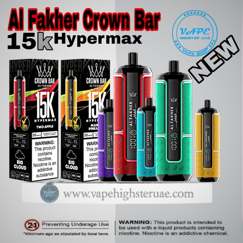 Al Fakher Crown Bar Hypermax 15000 Puffs
