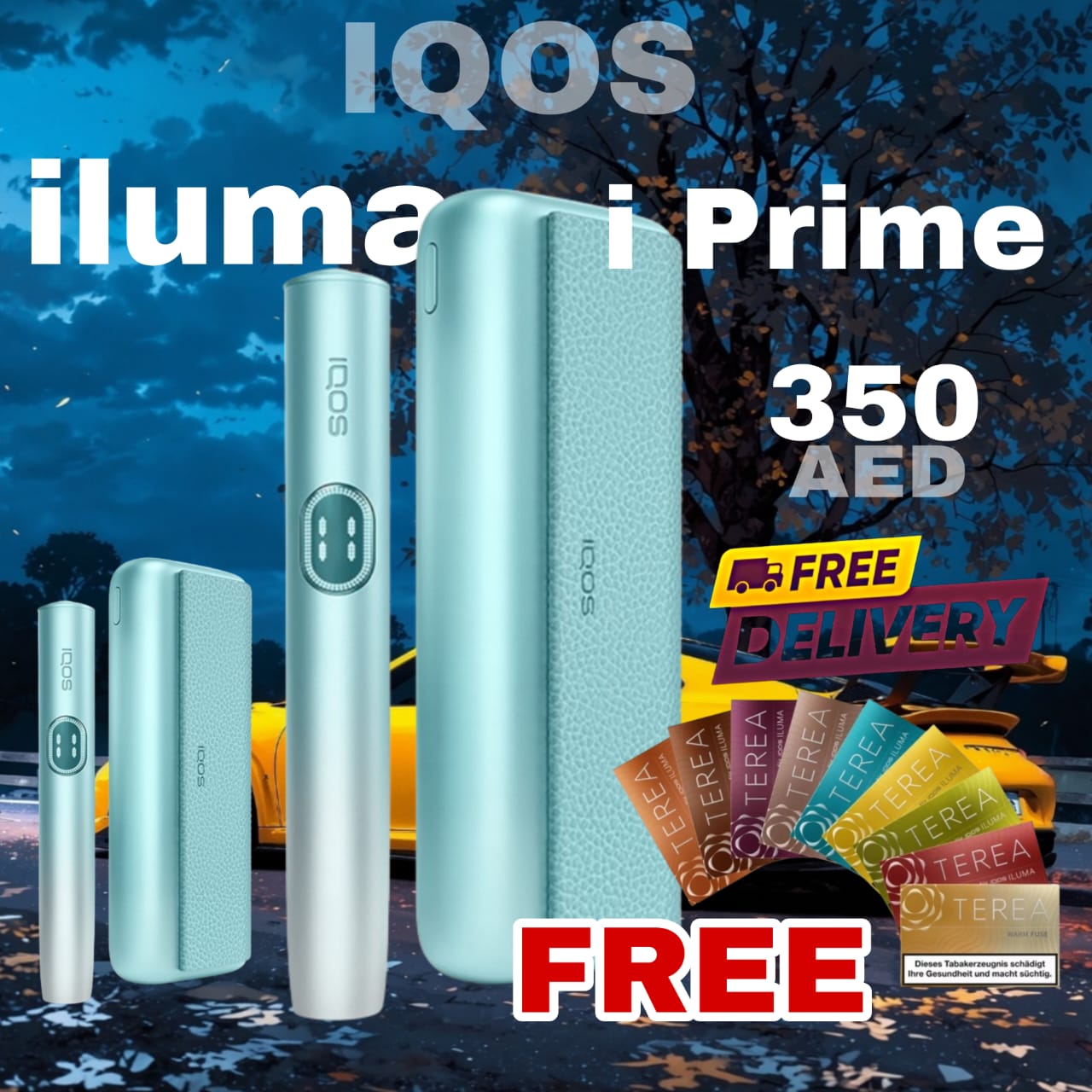 IQOS ILUMA i Prime Breez Blue Device