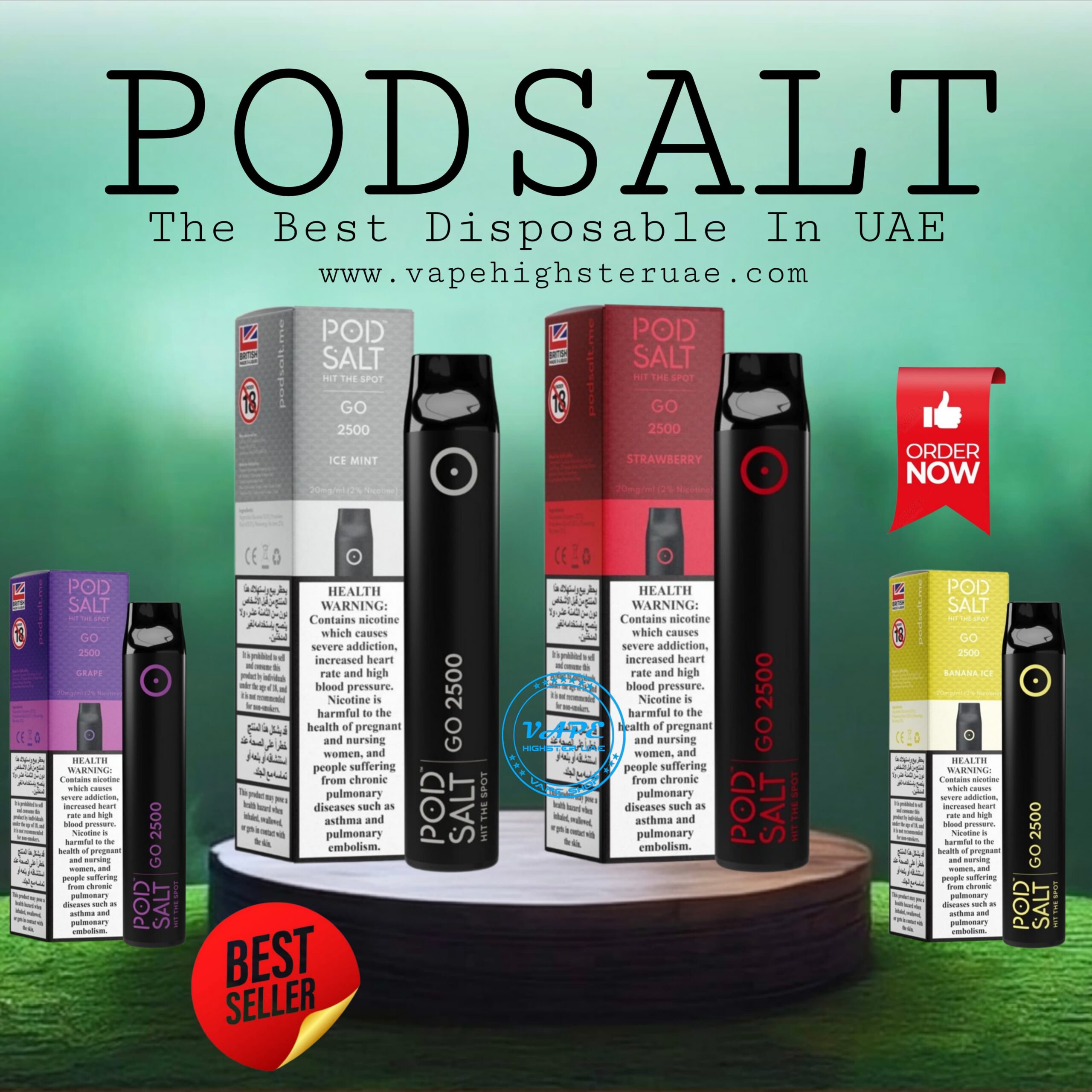 Podsalt go 2500 Puffs