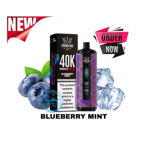 vltz vape Al Fakher Crown Bar Mega Max Black Current Ice 40000 Puffs – Elite Cigs &  Vaporizers main image 1