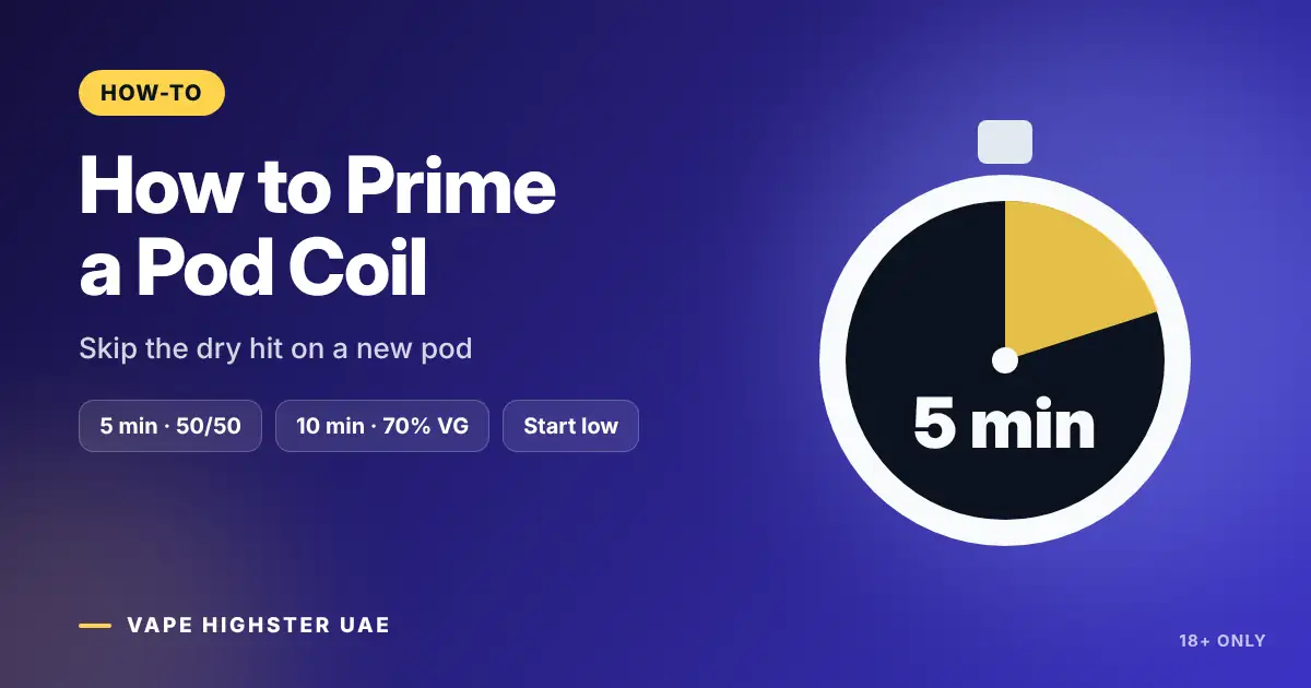 How to Prime a Pod Coil - Skip the dry hit on a new pod