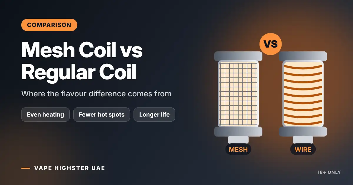 Mesh Coil vs Regular Coil - Where the flavour difference comes from