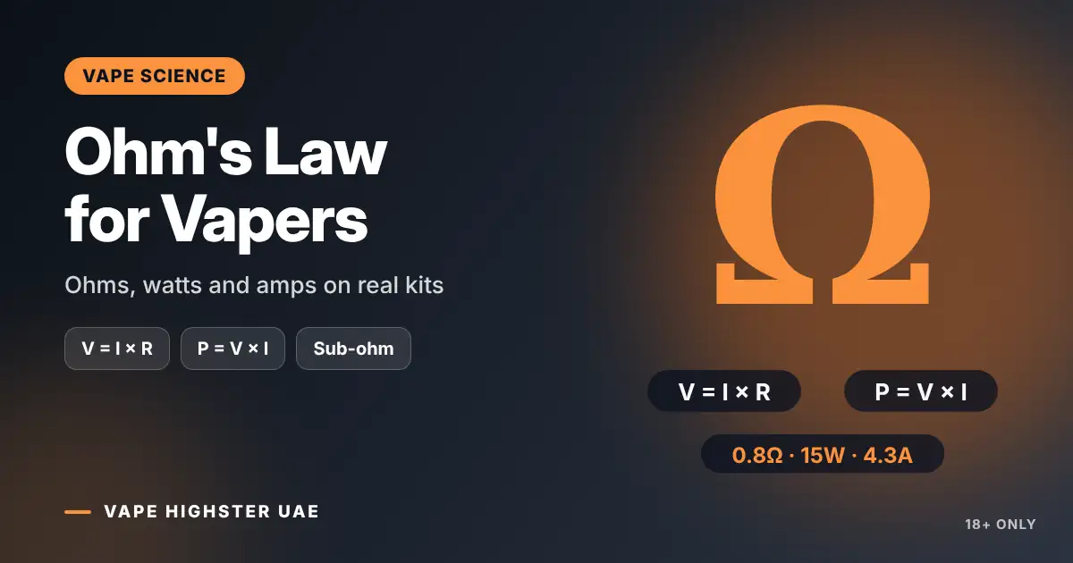 Ohm's Law for Vapers - Ohms, watts and amps on real kits